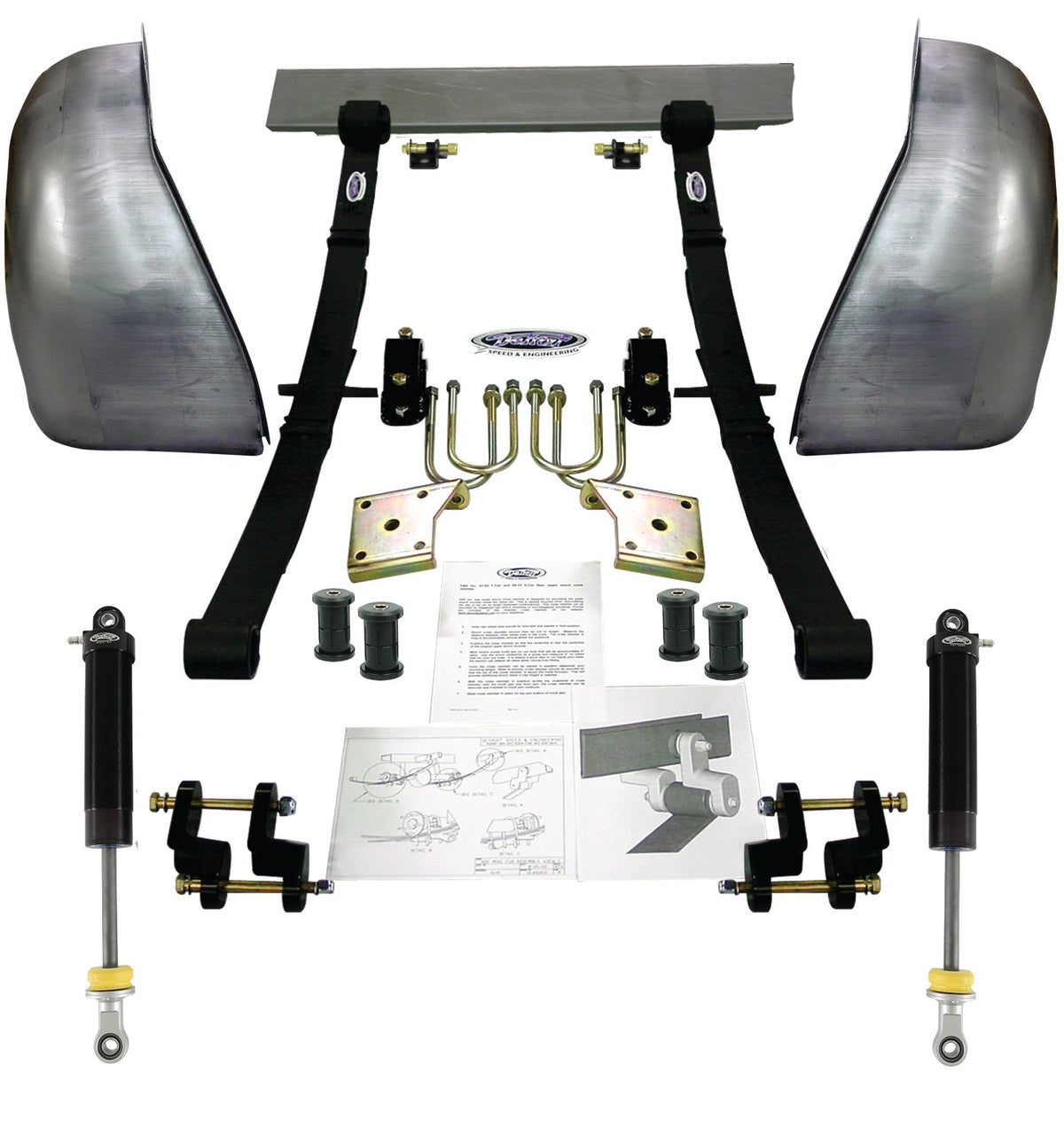 MINI TUB KIT,2" DROP,1968-1974 X-BODY,NOVA