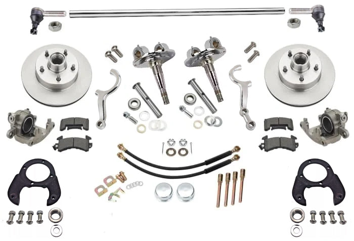 STEERING & BRAKE KIT,FORD AXLE,48",5X4 3/4,CHROME