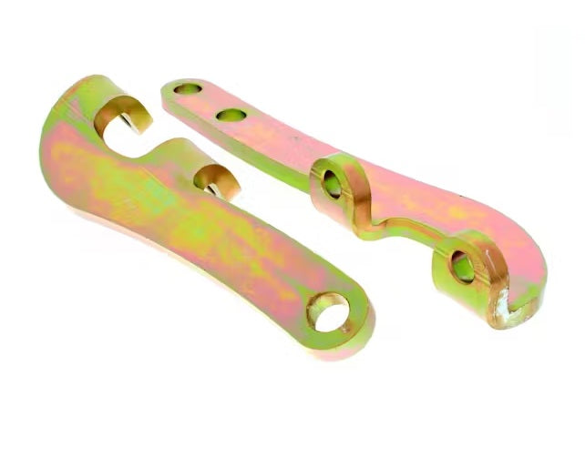 STEERING ARMS,LOWER,FLAT,49-54 CHEVY,4" AXLE DROP,CROSS STEER,3 1/8",ZINC