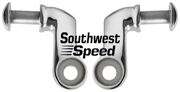 SHOCK BRACKETS,STRAIGHT AXLE,LOWER,POLISHED STAINLESS STEEL