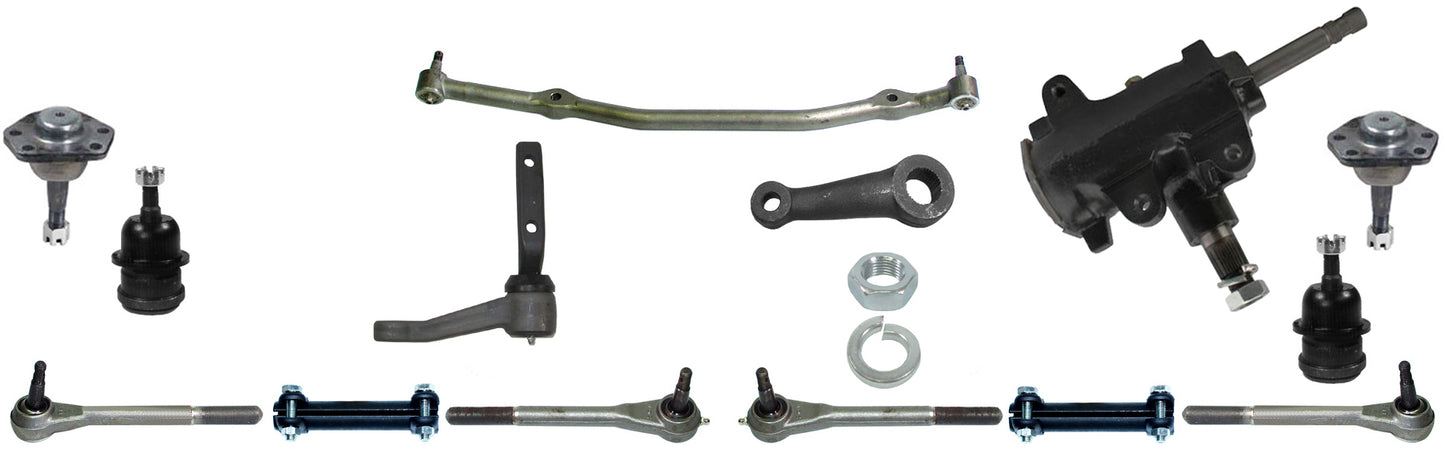 68-70 GM A-BODY CENTER LINK,IDLER,PITMAN,TIE ROD LINKAGE,BALL JOINT,& MANUAL BOX