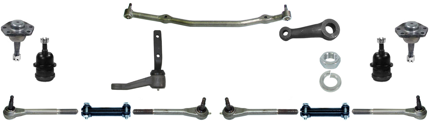 71-72 GM A-BODY CENTER LINK,IDLER,PITMAN,TIE ROD LINKAGES,BALL JOINTS,MANUAL,605