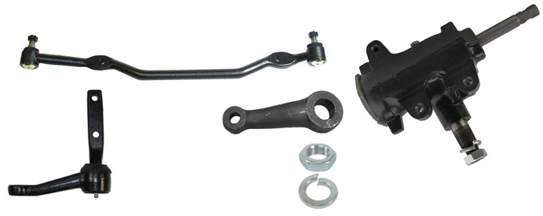 64-67 GM A-BODY CENTER LINK,IDLER ARM,PITMAN ARM & MANUAL STEERING BOX