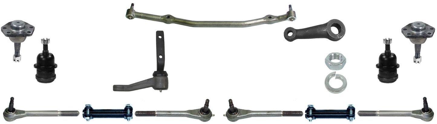 71-72 GM A-BODY CENTER LINK,IDLER,PITMAN,TIE ROD LINKAGES,BALL JOINTS,POWER