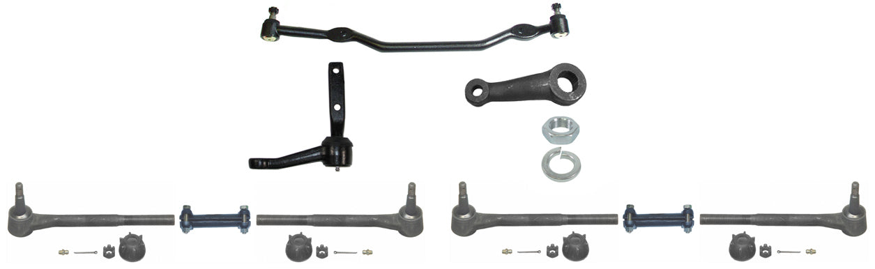 64-67 GM A-BODY CENTER LINK,IDLER,PITMAN ARMS,TIE ROD LINKAGE,POWER