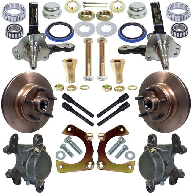 MODIFIED SPINDLE & HUB KIT WITH CALIPERS ++