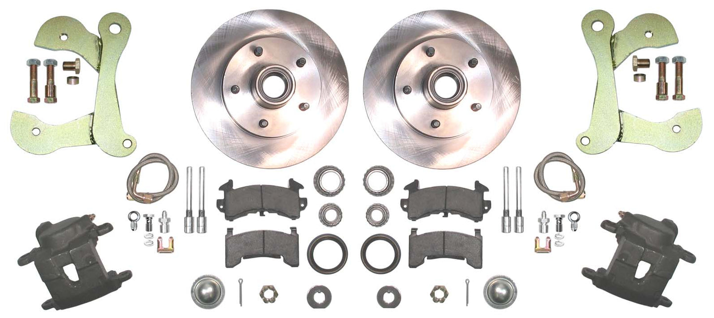 55-57 CHEVY DISC BRAKE CONVERSION KIT,11" ROTORS,D154 CALIPERS