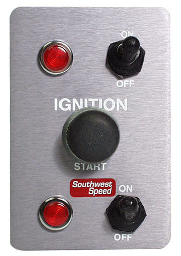 SWITCH PANEL,MAG,2 TOGGLES,BUTTON,LITE