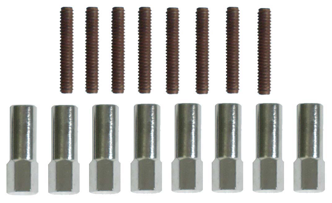 VALVE COVER STUD & NUT SET,SBC,HEX,8 PCS