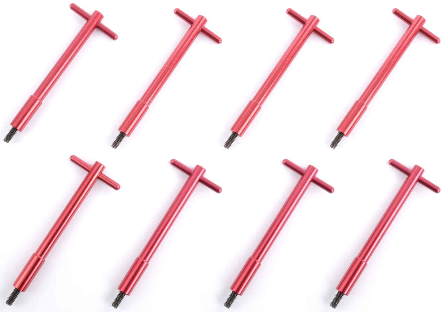 T- BAR HOLD DOWN,VALVE COVER,SBC,RED,8