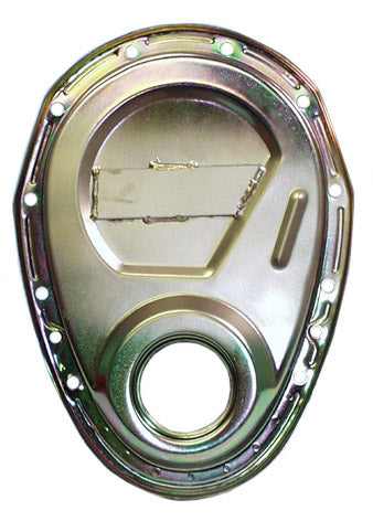 TIMING CHAIN COVER,SBC,W/CAM BRACE