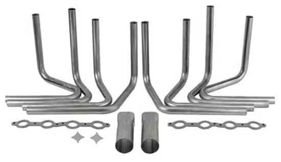 HEADER KIT,LS,1 3/4",SPRINT ROADSTER STYLE,3" COLLECTORS