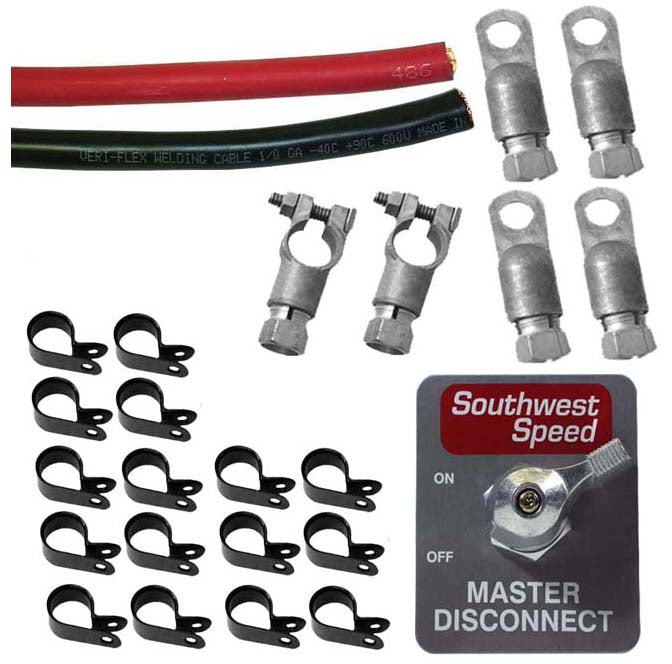 BATTERY CABLE KIT,W/DISCONNECT,TOP POST