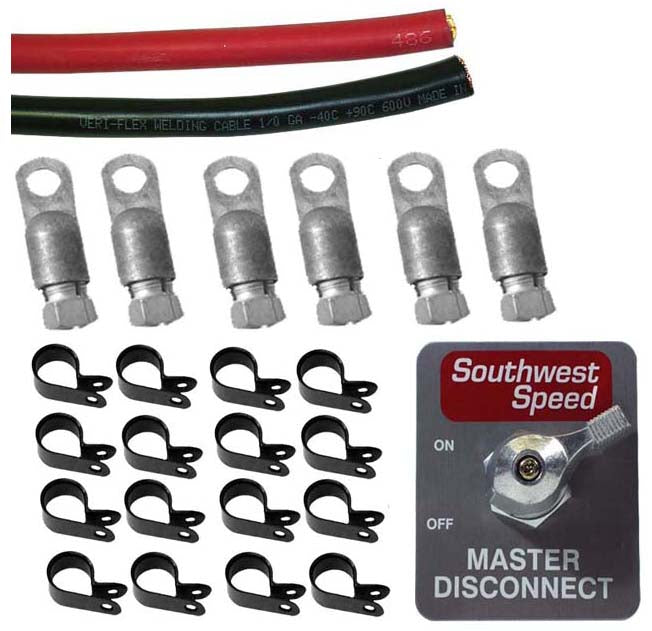 BATTERY CABLE KIT,W/DISCONNECT,SIDE POST