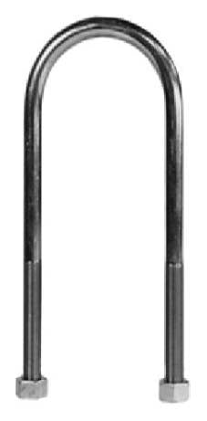 U-BOLT W/NUTS,3" TUBE,9 1/2" TALL