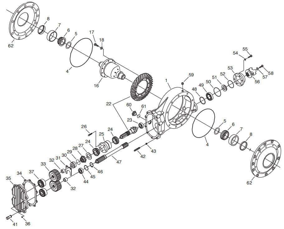 QUICK CHANGE REAR END ASSEMBLY,STREET ROD,STB,8.38" V8,56",W/AXLES