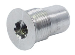 GUNDRILLED AXLE PLUG,ALUMINUM,3/4"-16