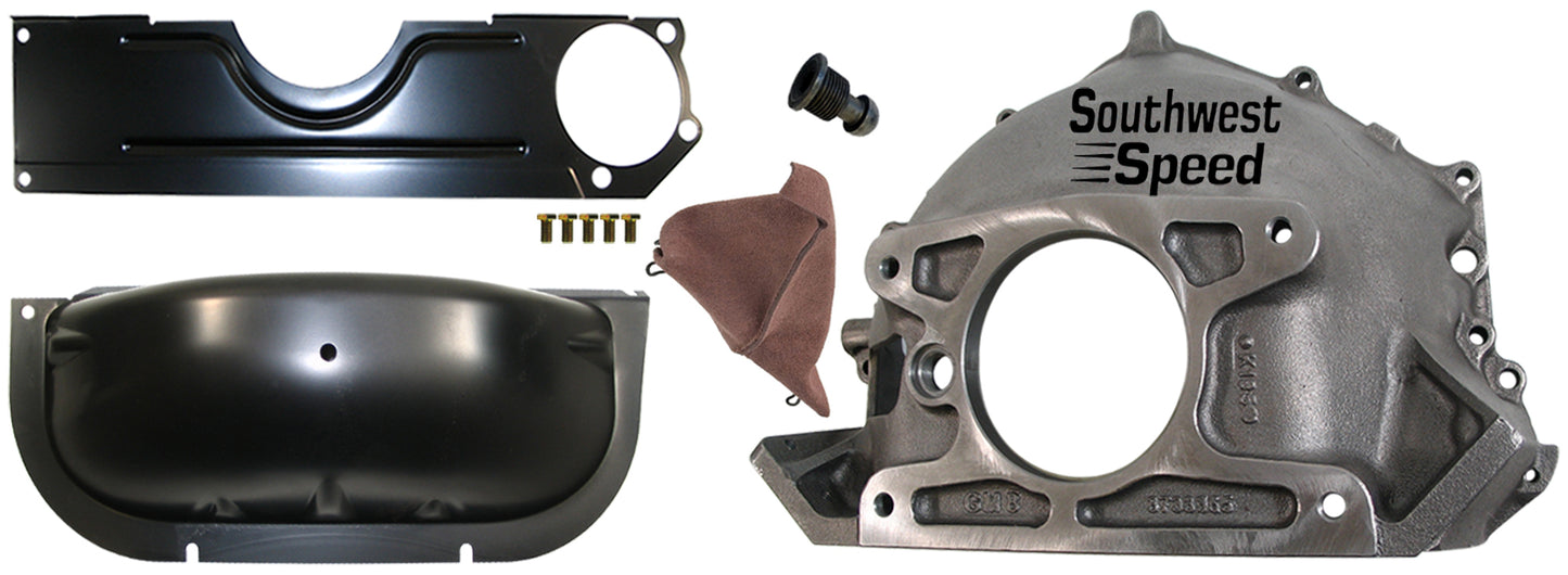 BELLHOUSING KIT,2 COVERS,BALL,BOOT,CHEVY