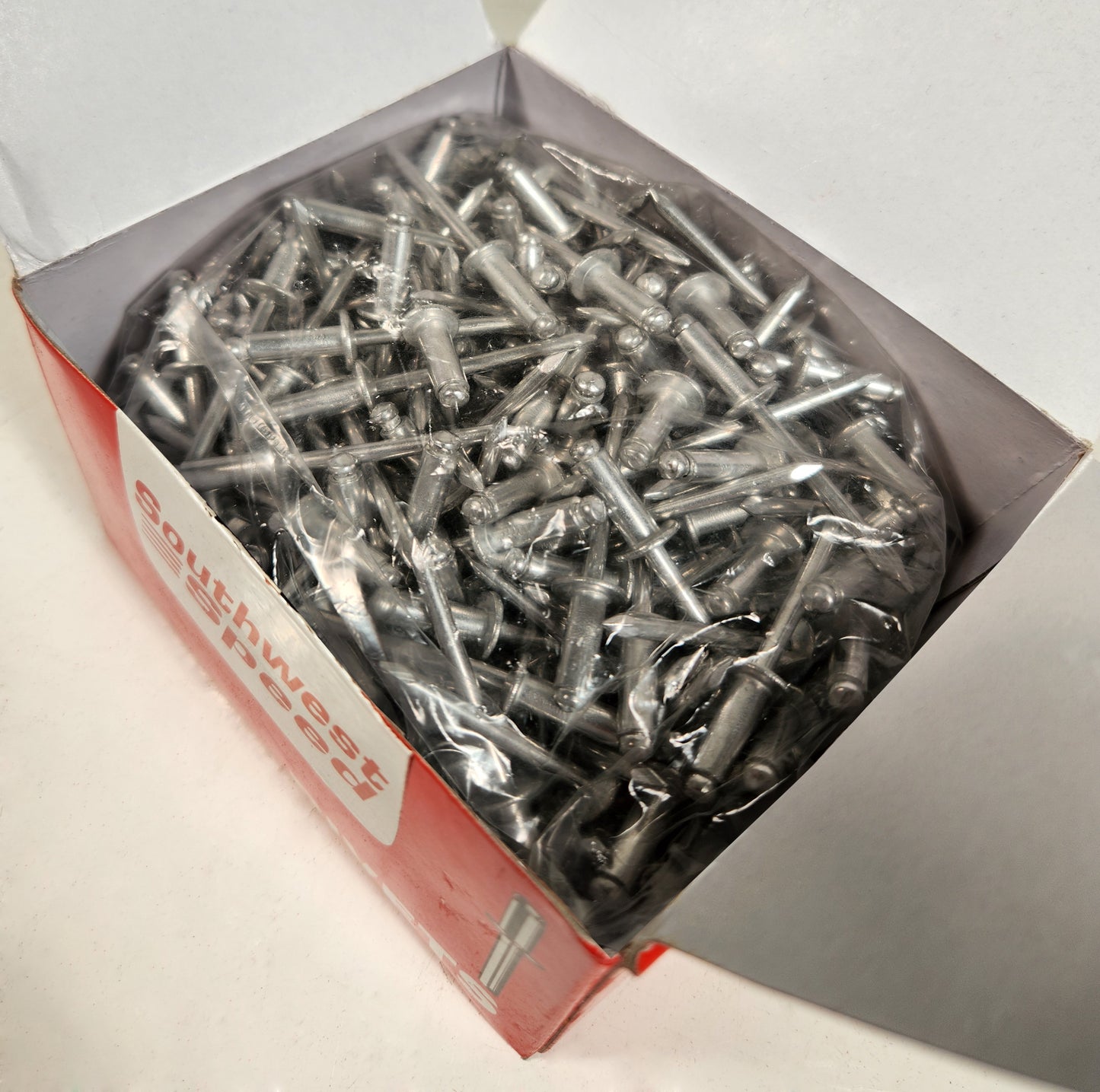 POP RIVETS,ALUMINUM FLANGE,ALUMINUM PIN,SMALL HEAD,250 PIECES,SILVER,MILL,62