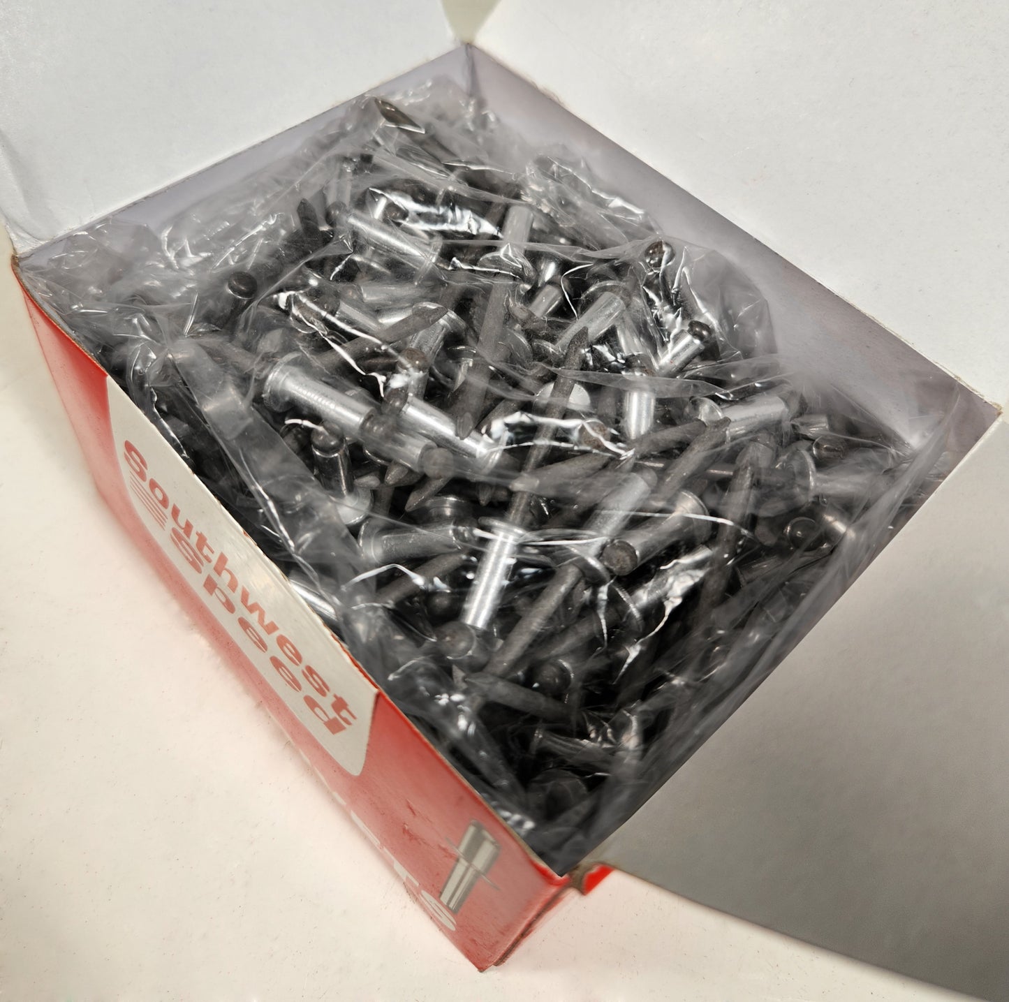 POP RIVETS,ALUMINUM FLANGE,STEEL PIN,SMALL HEAD,250 PIECES,SILVER,MILL,66