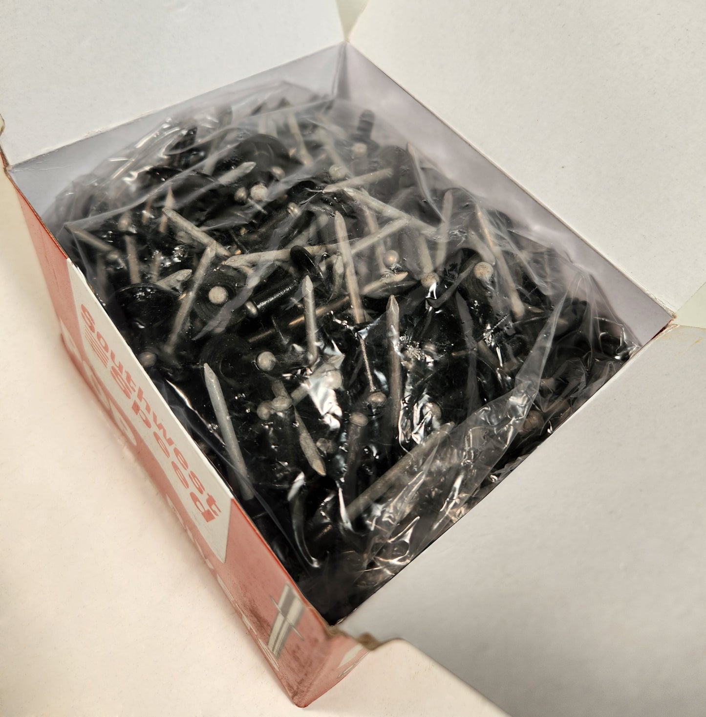 POP RIVETS,ALUMINUM FLANGE,STEEL PIN,LARGE HEAD,250 PIECES,BLACK