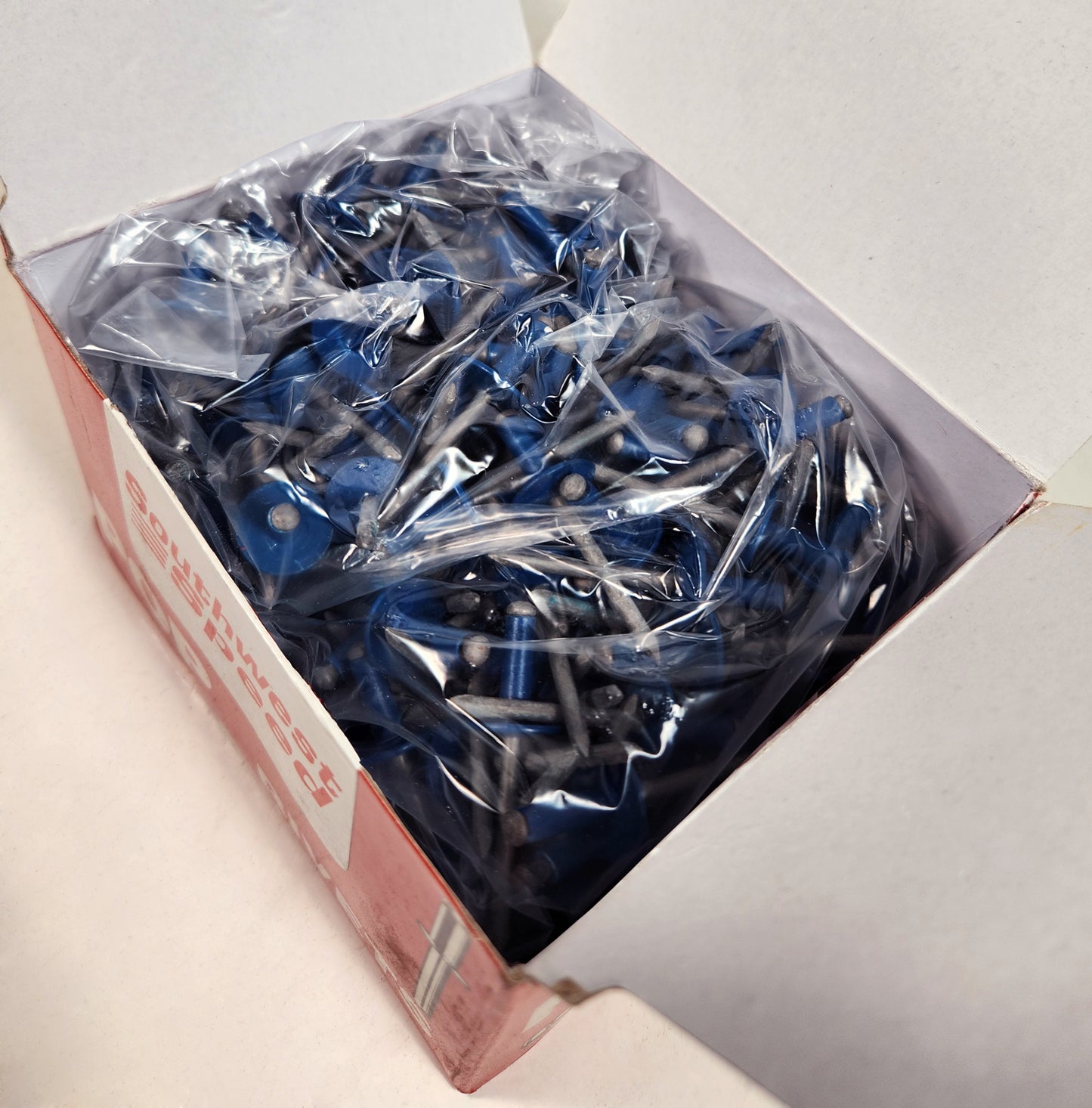 POP RIVETS,ALUMINUM FLANGE,STEEL PIN,LARGE HEAD,250 PIECES,DARK BLUE,HURON