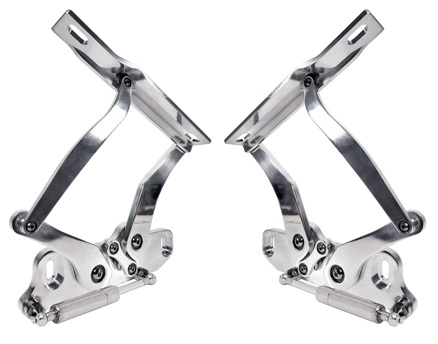 HOOD HINGES,64 CHEVELLE,EC,63-64 IMPALA,63-65 NOVA,64-65 GTO,64-67 OLDS,POLISHED