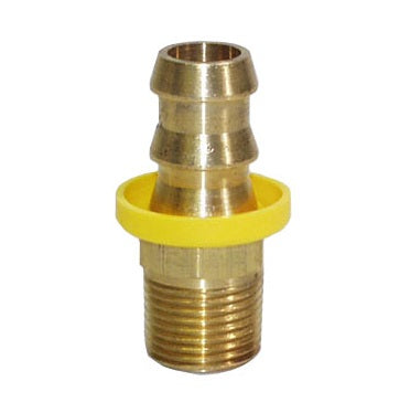 BRASS ADAPTER,3/8 NPT MALE,1/2" HOSE
