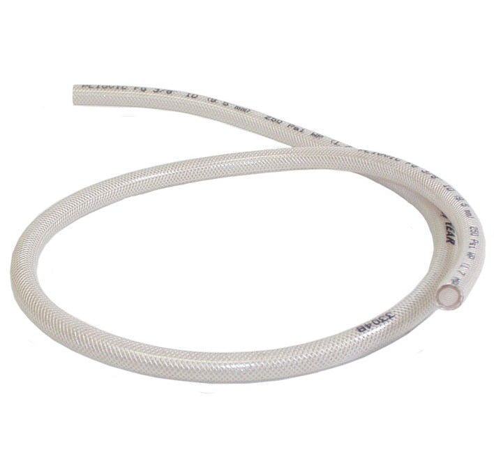 BRAIDED CLEAR VINYL HOSE,3/8" ID