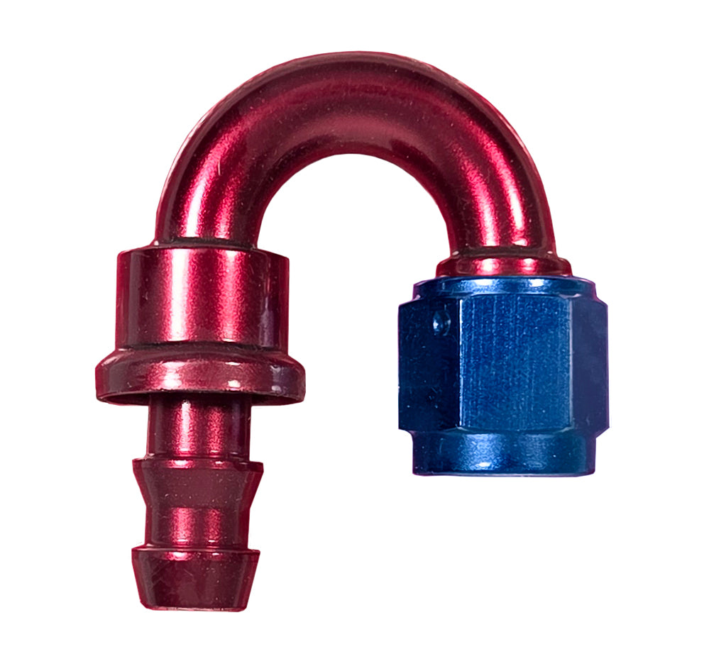 HOSE END,ALUM,BARBED,5/8 HOSE,#10 180