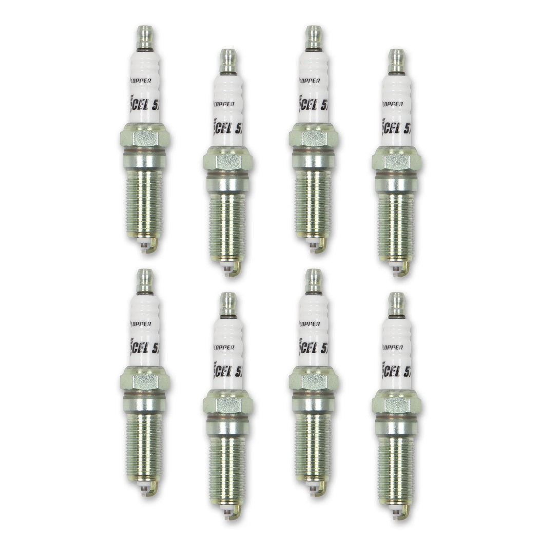 HP COPPER SPARK PLUGS,FORD COYOTE 5.0L,6.2L,STOCK HEAT,8PK