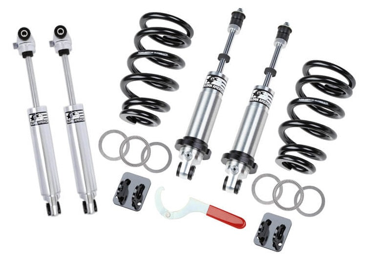 FRONT COILOVER & REAR SHOCK KIT,DOUBLE ADJUSTABLE,99-06 SILVERADO,SIERRA 1500,BB