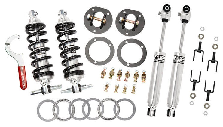 FRONT COILOVER & REAR SHOCK KIT,DOUBLE ADJUSTABLE,65-73 FORD MUSTANG,BBF