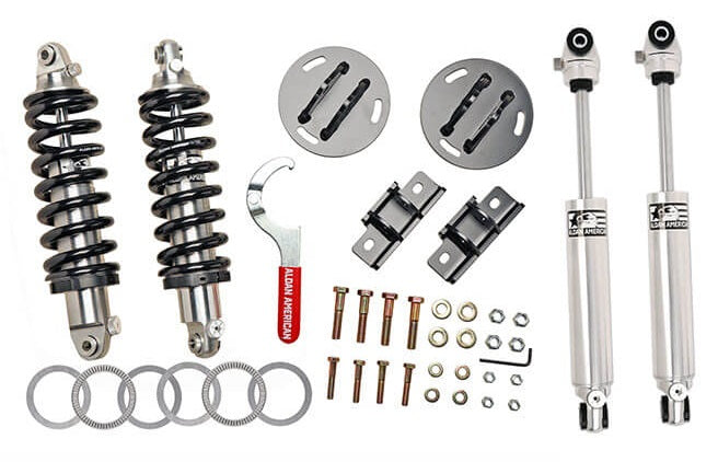 FRONT COILOVER & REAR SHOCK KIT,DOUBLE ADJUST,07-18 SILVERADO 1500,EXT/CREW CAB