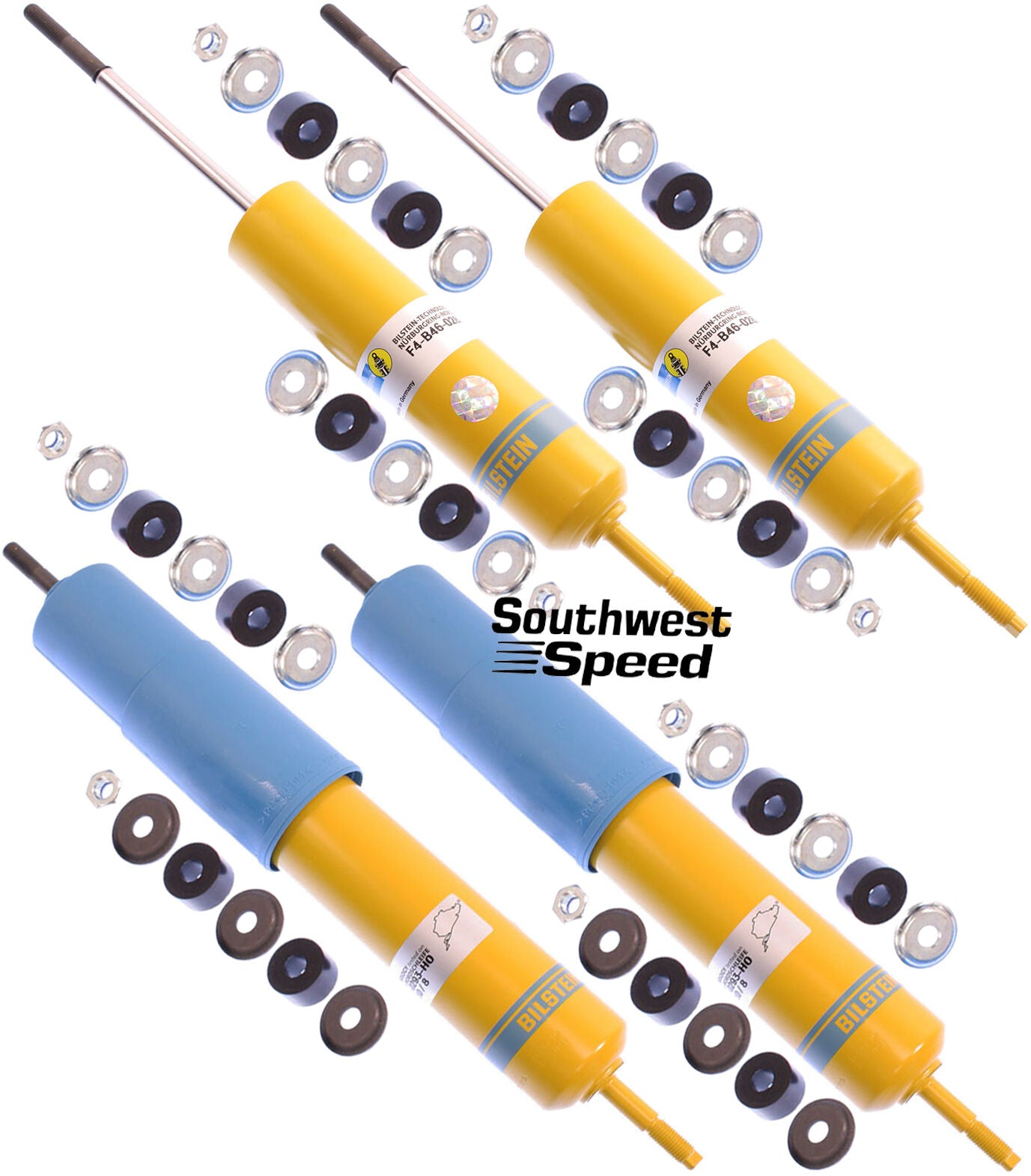 BILSTEIN SHOCK ABSORBER SET,1959-73 VOLVO 122,1800,B6 PERFORMANCE,GAS