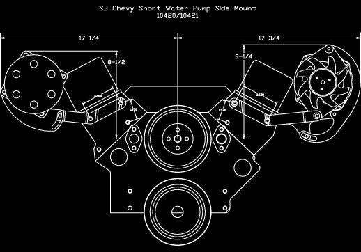 SBC SWP,V-BELT SIDE BRACKET KIT,POL,AC