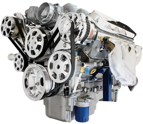 LS7,SERPENTINE TOP KIT,POL,AC/ALT/PS/WP