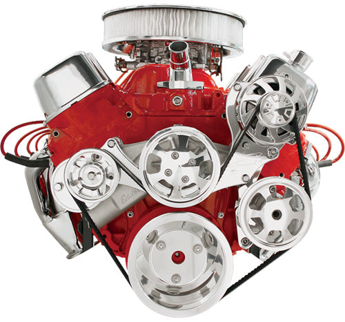 BBC,SERPENTINE KIT,POL,BILLET ALT/PS/WP,PREM.