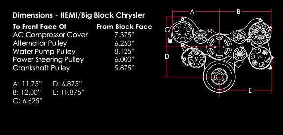 BB CDP,SERPENTINE KIT,POL,AC/ALT/PS/WP