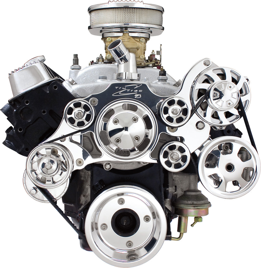 SB/BB PONTIAC,SERPENTINE KIT,POL,ALT/PS/WP