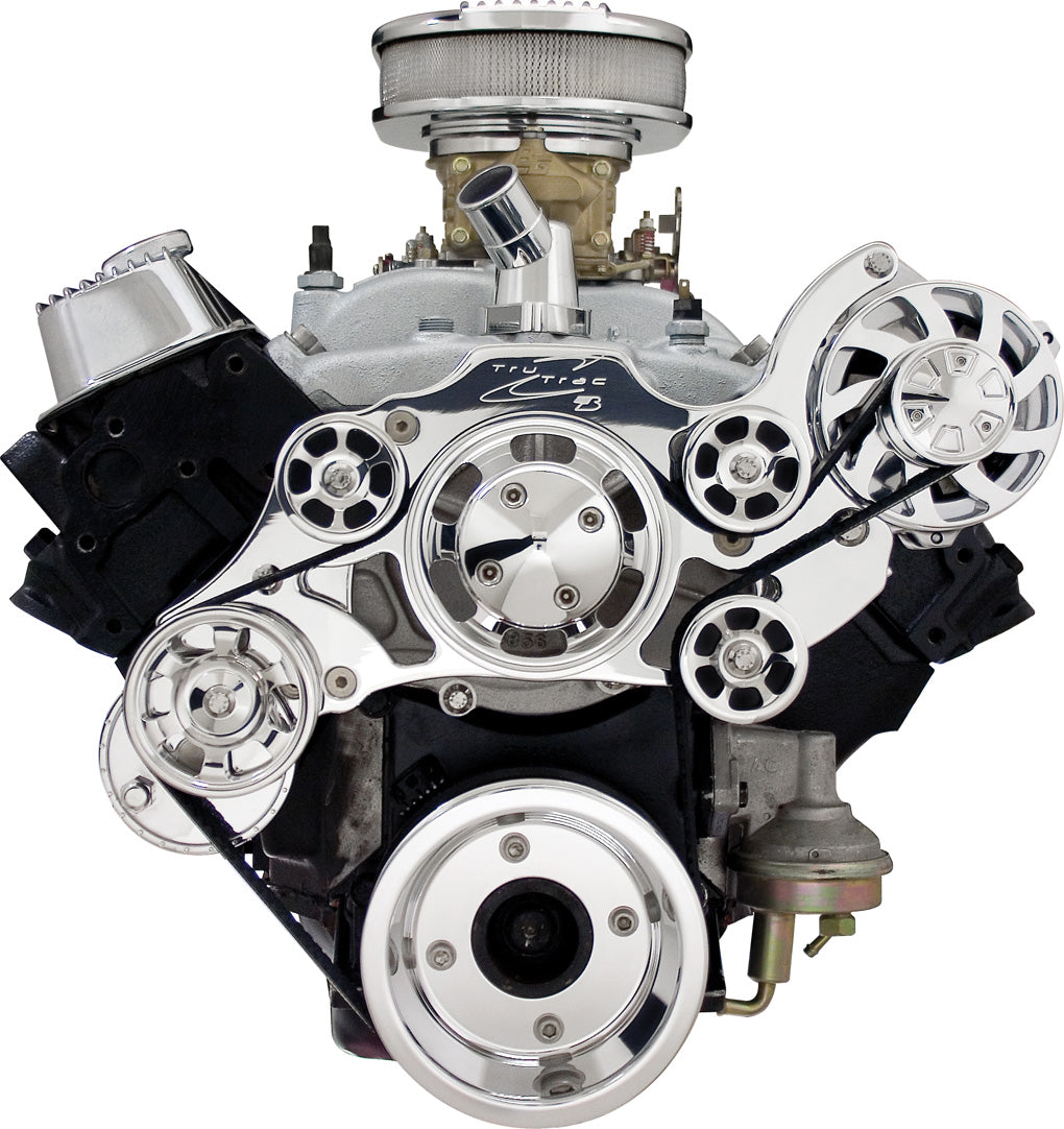 SB/BB PONTIAC,SERPENTINE KIT,POL,ALT/PS/WP