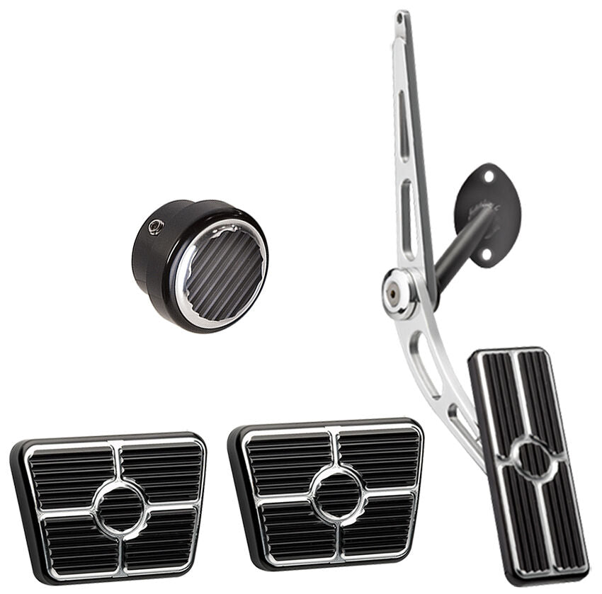 PEDAL KIT,55-57,CABLE,MANUAL,DIMMER,BLACK