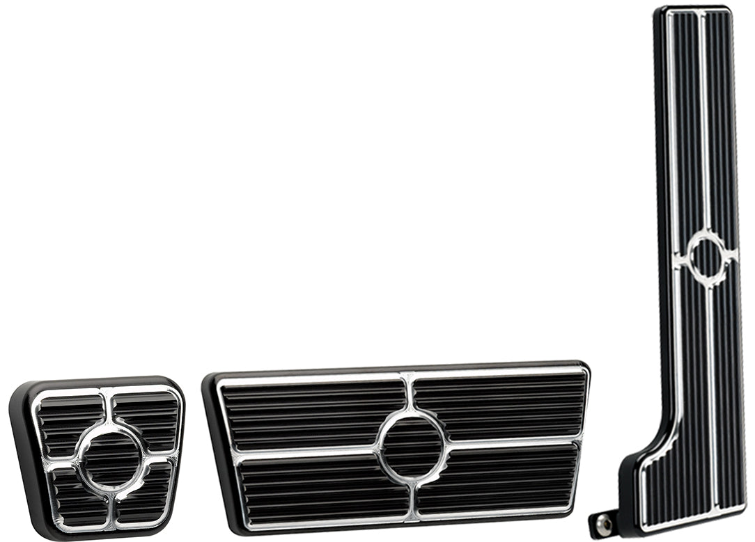 PEDAL KIT,58-64,AUTO,GAS,E-BRAKE,BLACK