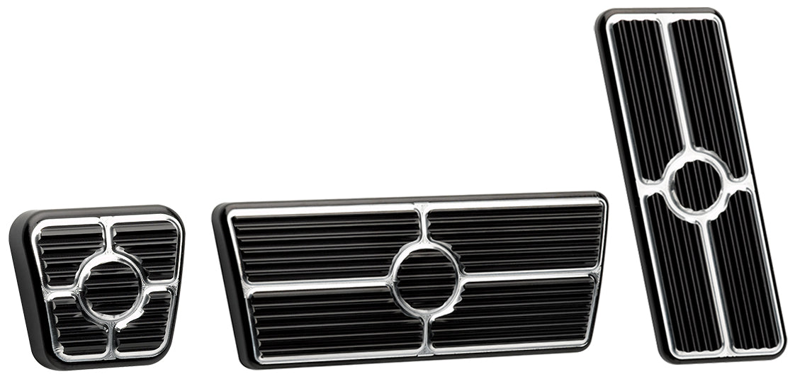 PEDAL KIT,67-69,FLOOR,AUTO,E-BRAKE,BLACK