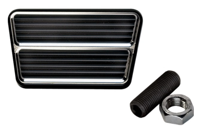 BRAKE/CLUTCH PEDAL PAD,ROD,RECTANGLE,BLACK