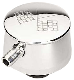 BREATHER,RD,POL,CROSS FLG,1 1/4" PCV HOL