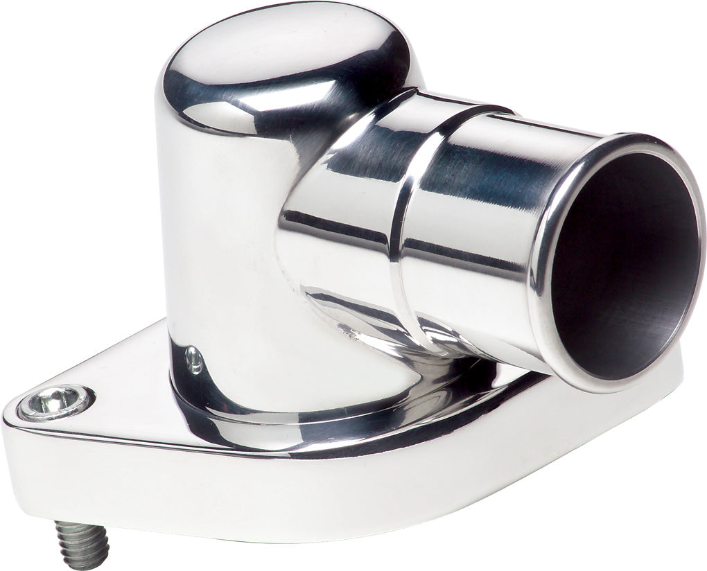 THERMOSTAT HOUSING,FORD FE,90 DEGREE,SWIVEL,POLISHED