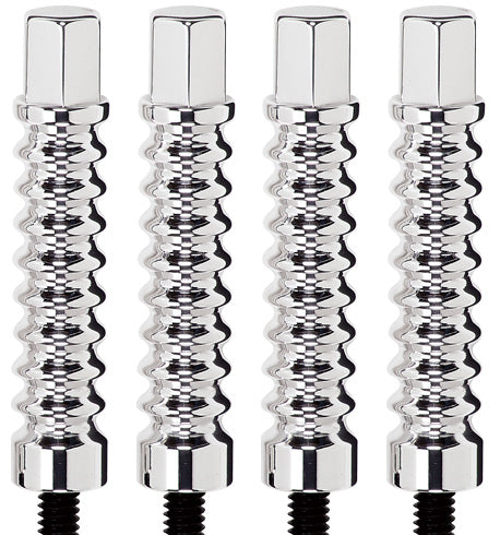 VALVE COVER HOLD DOWNS,RIBBED,POLISHED,(4)