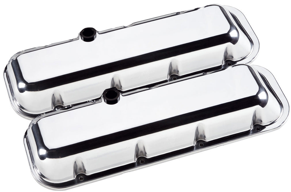 VALVE COVERS,BBC,PLAIN,SHORT,POLISHED