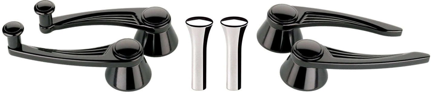 DOOR HANDLE,CRANK,KNOB SET,1949-UP,BLACK